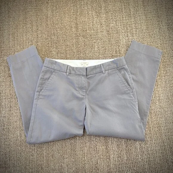 J. Crew Stretch City Fit Cropped Skimmer Pants in Grey, Size 4 - Picture 6 of 10
